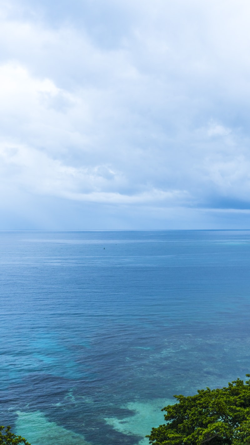 Blue Caribbean sea and sky